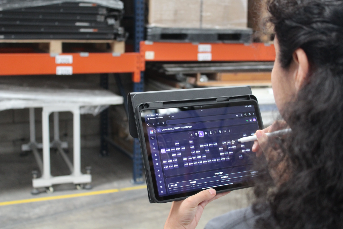 Woman holding tablet